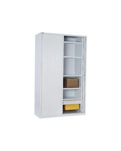 Go Tambour Cabinet - 900W x 1981H x 473D inc 5 Shelves 