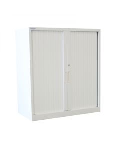 Steelco Tambour Door Cabinet - 1200W x 1200H x 463D inc 3 Shelves
