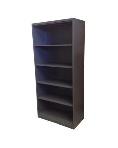 Steelco Bookcase 900W x 2000H x 400D - Graphite Ripple